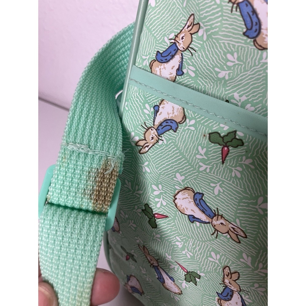 VTG Peter Rabbit Beatrix Potter Enfamil Diaper Bag Matching Small Bag Mint Green - Picture 8 of 13